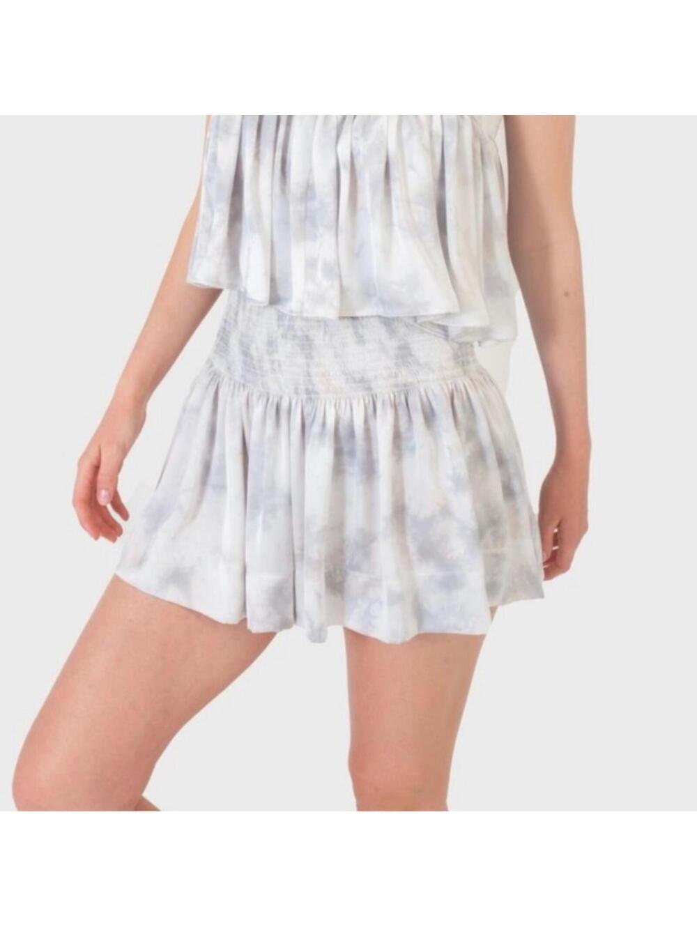 Koch Erica Skirt Cloud 9 Lavender Gray Tie Dye Skirt/Shorts XS